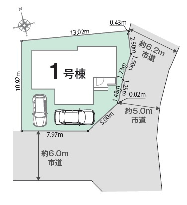 加古川市東神吉町西井ノ口 1期　　JR「宝殿駅」徒歩20分の区画図