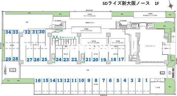 スプランディッドライズ新大阪ノースの区画図