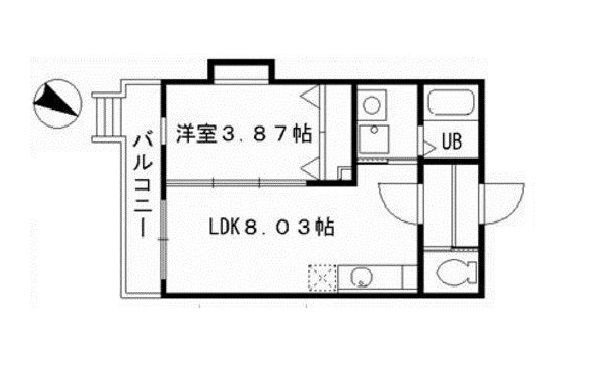サンヴァイオレットⅤ番館の間取り