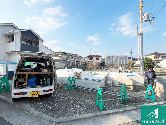 加古川市東神吉町西井ノ口　第1期　新築一戸建ての外観|現在建築中！落ち着いた街並みで新生活を始めることが出来そう！周辺の物件も併せてご紹介させて頂きます！