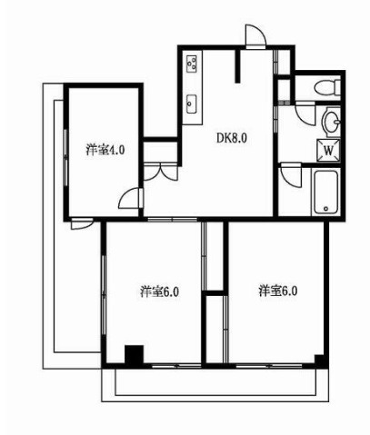 立山ハイツの間取り
