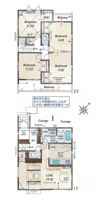 上尾市本町５丁目　新築一戸建て　ブルーミングガーデン　02