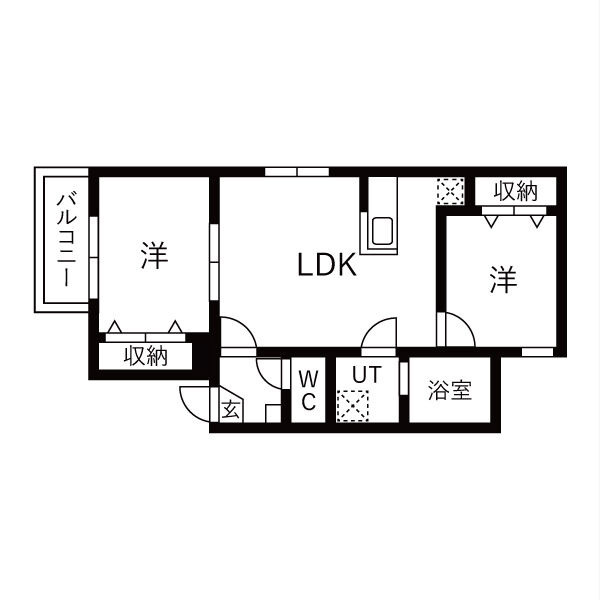 La Vita都府楼前駅の間取り