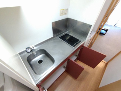 【キッチン】 | レオパレスタラセア | シンク広く料理快適です♪シングルレバー設置