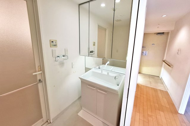 リーベスト岸和田パレッツの独立洗面台|洗面室