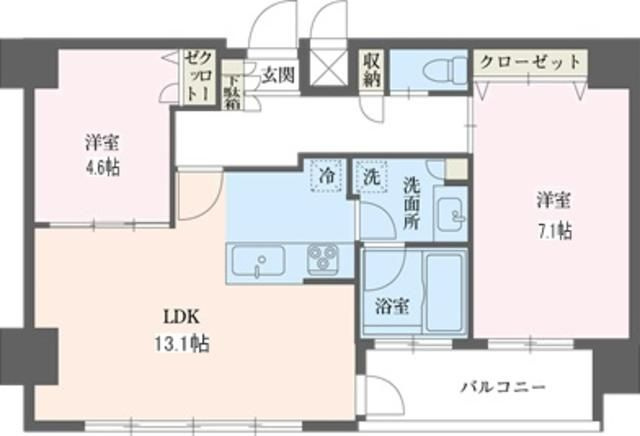 リ－フコンフォ－ト赤羽の間取り