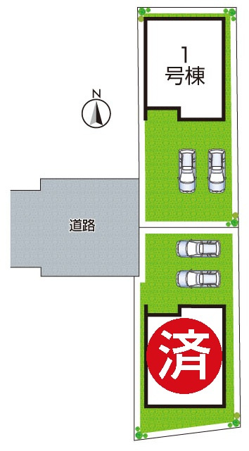 ●29(土)30(日)現地説明会！　北葛城郡上牧町中筋出作　全2邸の区画図|全2区画