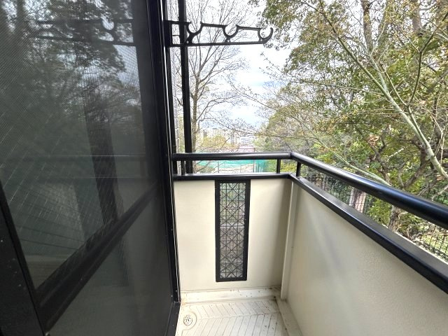 森のハイツ壱番館のバルコニー