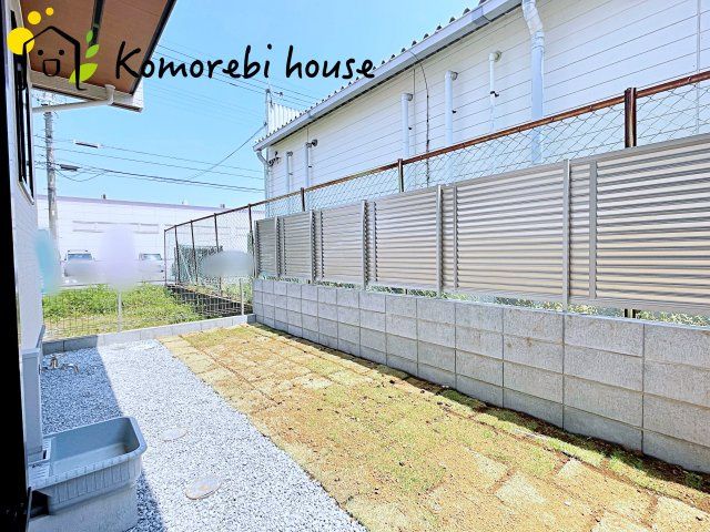 上尾市本町５丁目　新築一戸建て　ブルーミングガーデン　04の庭|お庭の付いた物件です