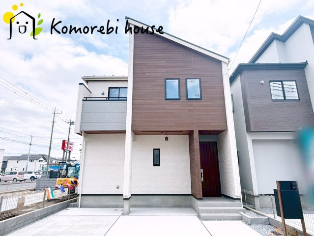 上尾市本町５丁目　新築一戸建て　ブルーミングガーデン　04の外観|外観は落ち着いています