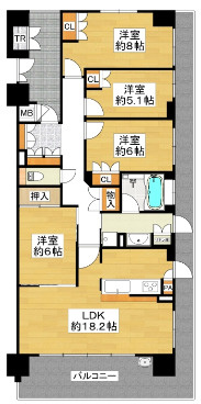 【間取り】 | ソルコート住道