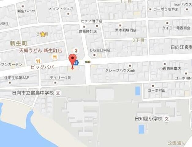 オーシャンビルの地図