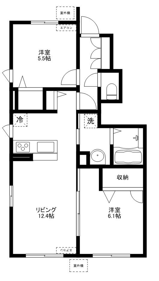 レーヴ・アビタシオンの間取り