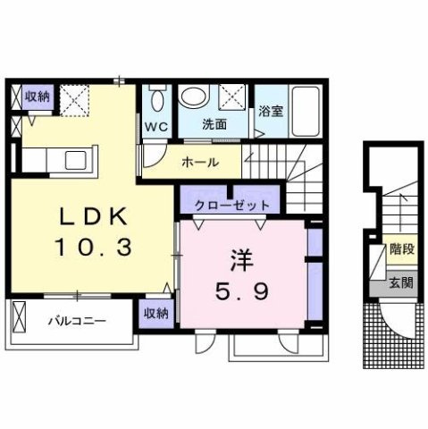 【間取り】 | サンセール　Ⅱ