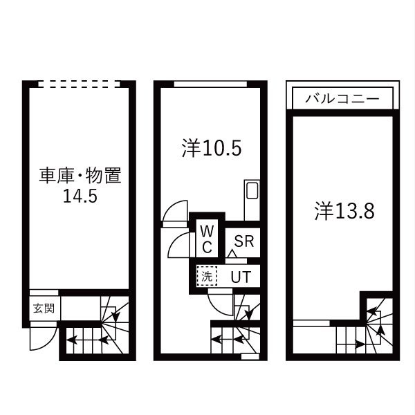 ラフマート南塚口の間取り