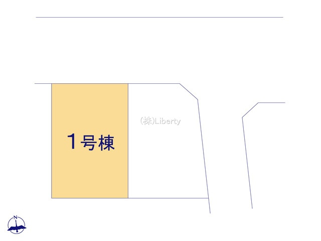 水戸双葉台第8　1号棟　新築戸建の区画図