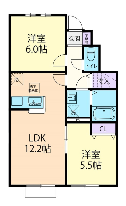 フォーゲルの間取り
