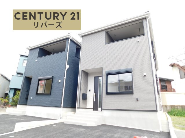 名古屋市南区阿原町の新築一戸建の外観|◇３号棟◇　　新価格！！いつでも見学出来ます♪（お問合せ当日、平日、水曜、夜間でもＯＫ）　名鉄「本星崎」駅徒歩７分！　駐車並列２台ＯＫ　フリースペース付ＬＤＫ２０．７５帖♪　防犯カメラやＥＶ車充電完備