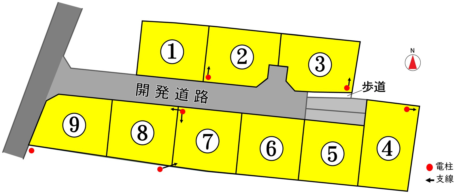 東邦ピュアコート横田3丁目の区画図
