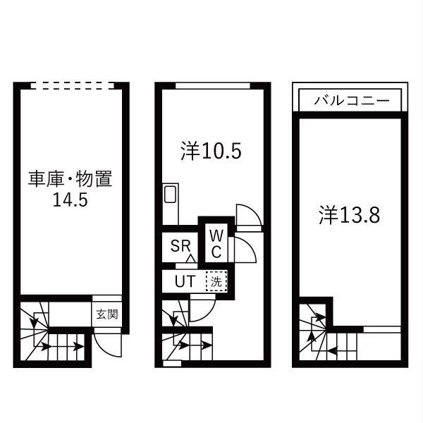 ラフマート南塚口の間取り