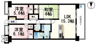 【間取り】 | ロータリーマンション大津京ソルジャンテ
