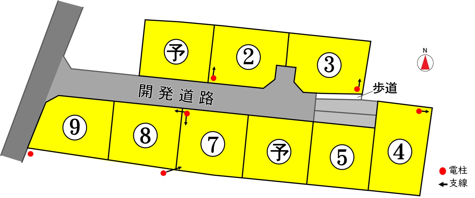 東邦ピュアコート横田3丁目の区画図