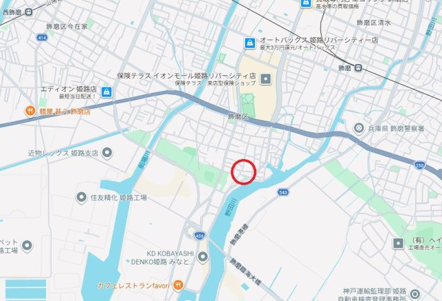姫路市飾磨区須加　　　山陽電鉄「飾磨駅」徒歩17分の地図
