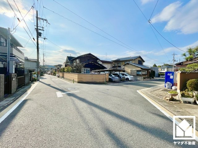 伏見区醍醐御陵西裏町の前面道路含む現地写真