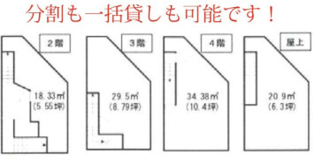 十番コアビルⅡ　２F・３F・４F・rooftop