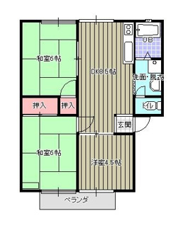 【間取り】 | ハウス敬Ⅰ