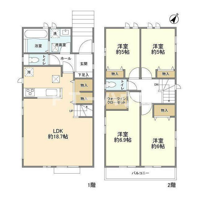 Ｋｏｌｅｔ二和向台＃１２の間取り