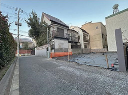 豊島区目白5丁目 限定1区画の前面道路含む現地写真|是非、現地にて土地のボリュームや陽当たり、周辺環境をご確認ください