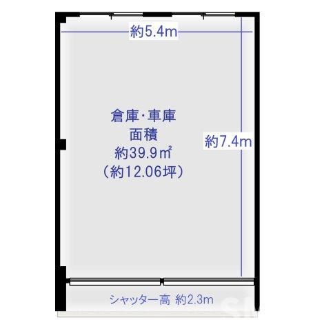 【間取り】 | D2ハウス1階倉庫南側