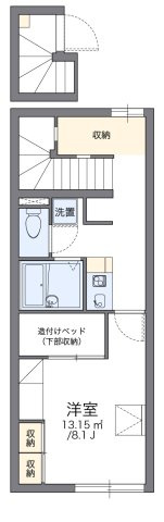 【間取り】 | レオパレスサウスランド | 代表的な間取のため実際の間取とは異なる場合があります