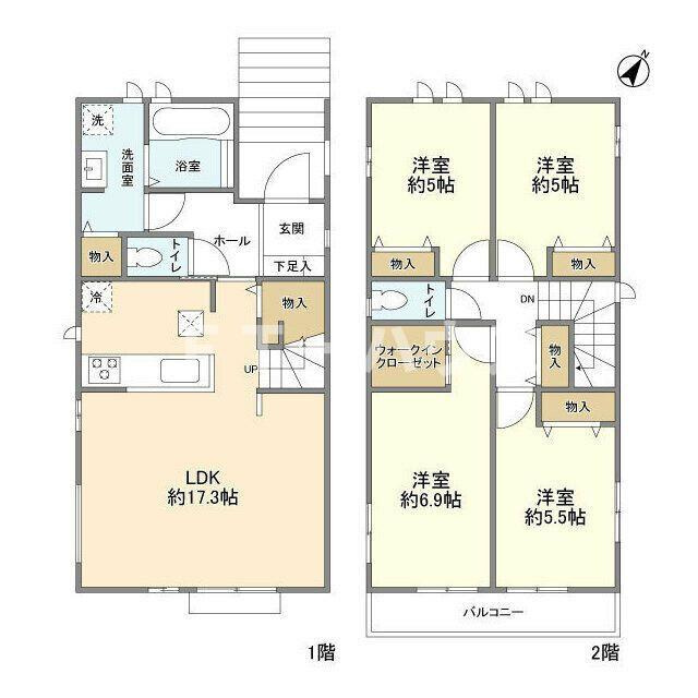 Ｋｏｌｅｔ二和向台＃１１の間取り