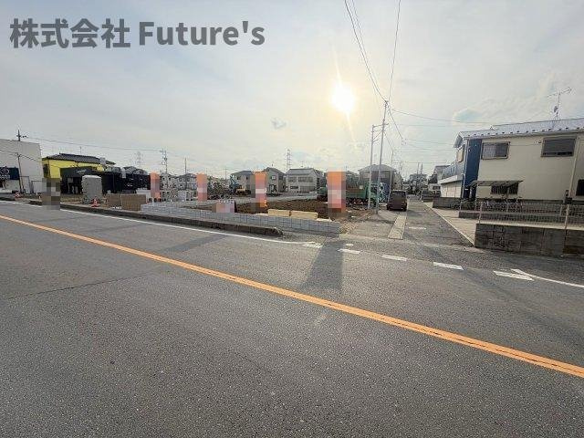 三郷市高州1丁目　建築条件なし売地　全21区画　O区画の前面道路含む現地写真|前面道路含む現地写真です。