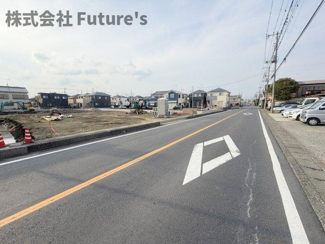 三郷市高州1丁目　建築条件なし売地　全21区画　O区画の前面道路含む現地写真|前面道路含む現地写真です。