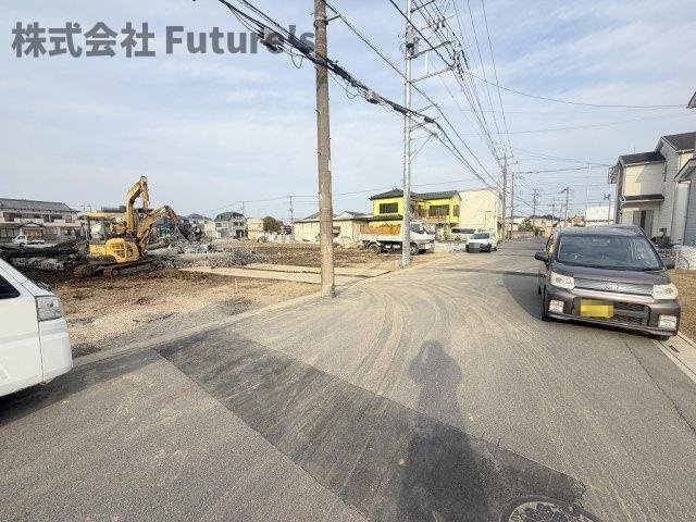 三郷市高州1丁目　建築条件なし売地　全21区画　O区画の前面道路含む現地写真|前面道路含む現地写真です。