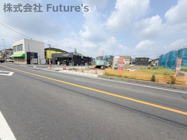 三郷市高州1丁目　建築条件なし売地　全21区画　2-D区画の前面道路含む現地写真|前面道路含む現地写真です。