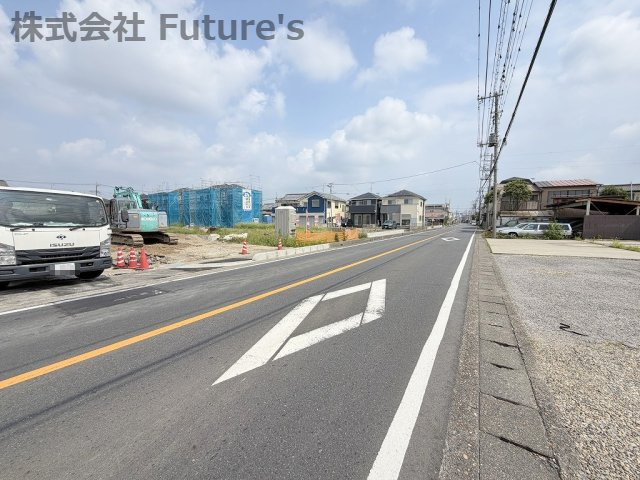 三郷市高州1丁目　建築条件なし売地　全21区画　2-D区画の前面道路含む現地写真|前面道路含む現地写真です。