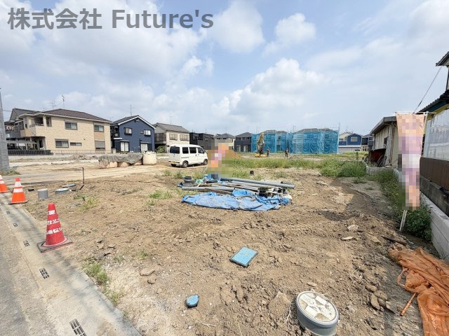 三郷市高州1丁目　建築条件なし売地　全21区画　2-D区画の外観|現地の写真になります。