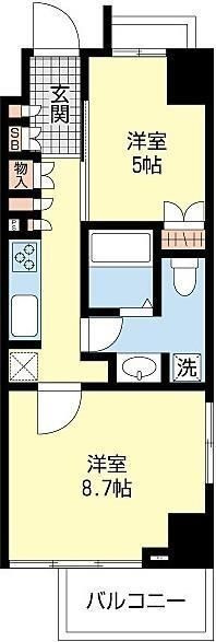 ＧＥＮＯＶＩＡ浅草橋ｇｒｅｅｎ　ｖｅｉｌの間取り