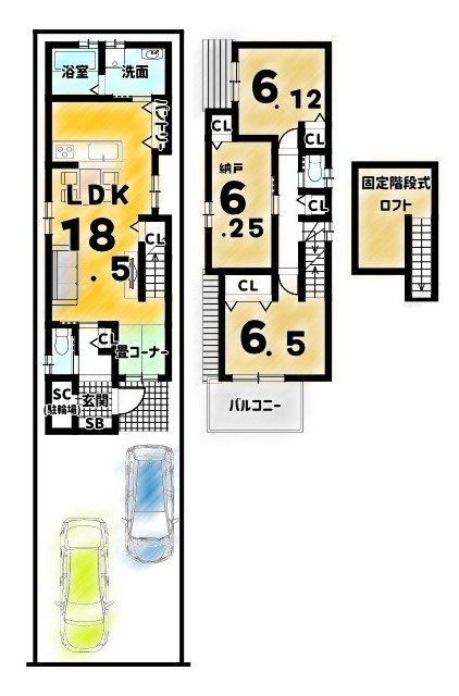 上賀茂薮田町の区画図