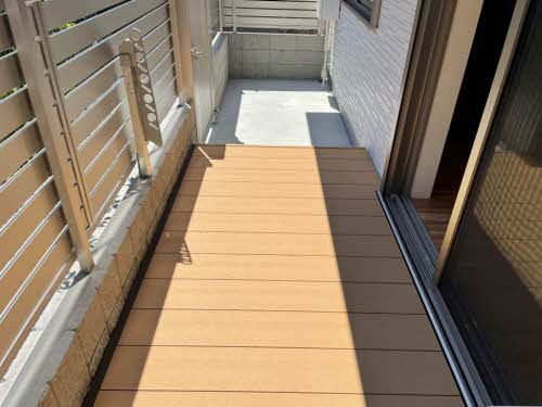 熊本市中央区国府３丁目の賃貸マンションのバルコニー