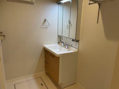 熊本市中央区国府３丁目の賃貸マンションの独立洗面台