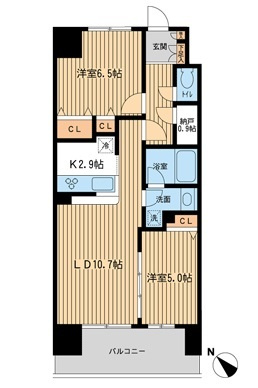 【間取り】 | エコロジー千葉みなとレジデンス