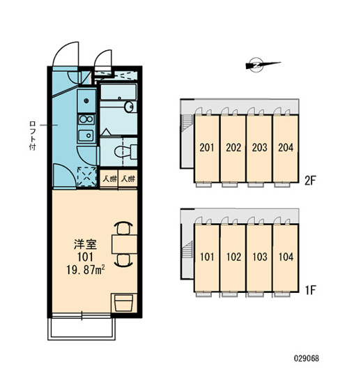 【区画図】 | レオパレスプリマベーラ | 画像3