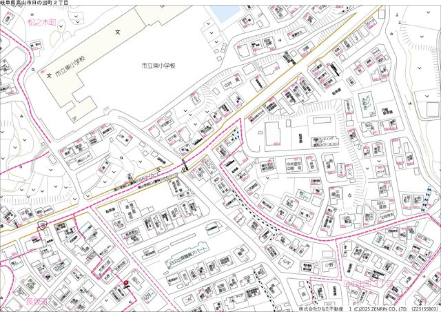 12/27価格変更　戸建　高山市長坂町　200万の地図