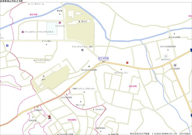 12/27価格変更　戸建　高山市長坂町　200万の地図