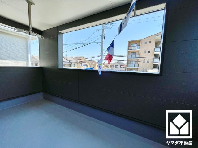伏見区羽束師菱川町　第1　2号棟のバルコニー